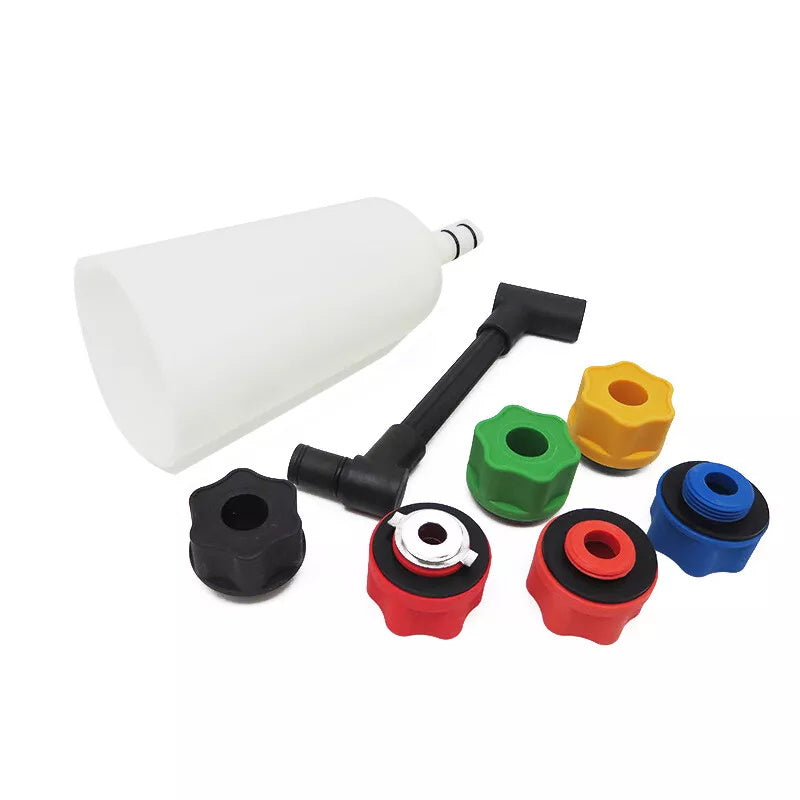 Car Engine Oil Fill Funnel Kit with Adaptor