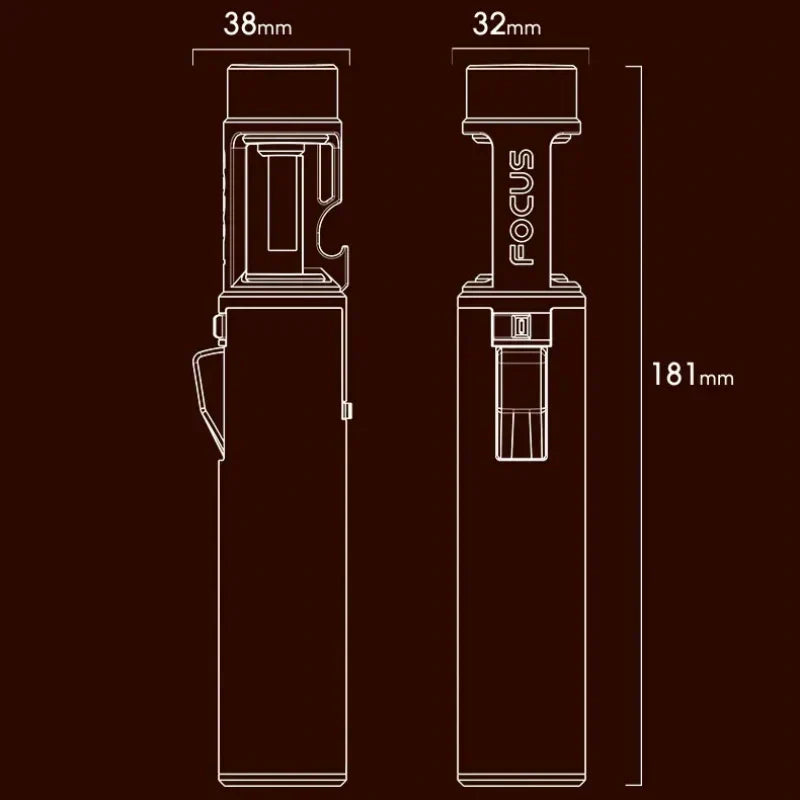 Authenticity Guarantee 🔥Portable Adjustable Refillable Butane Jet Lighter